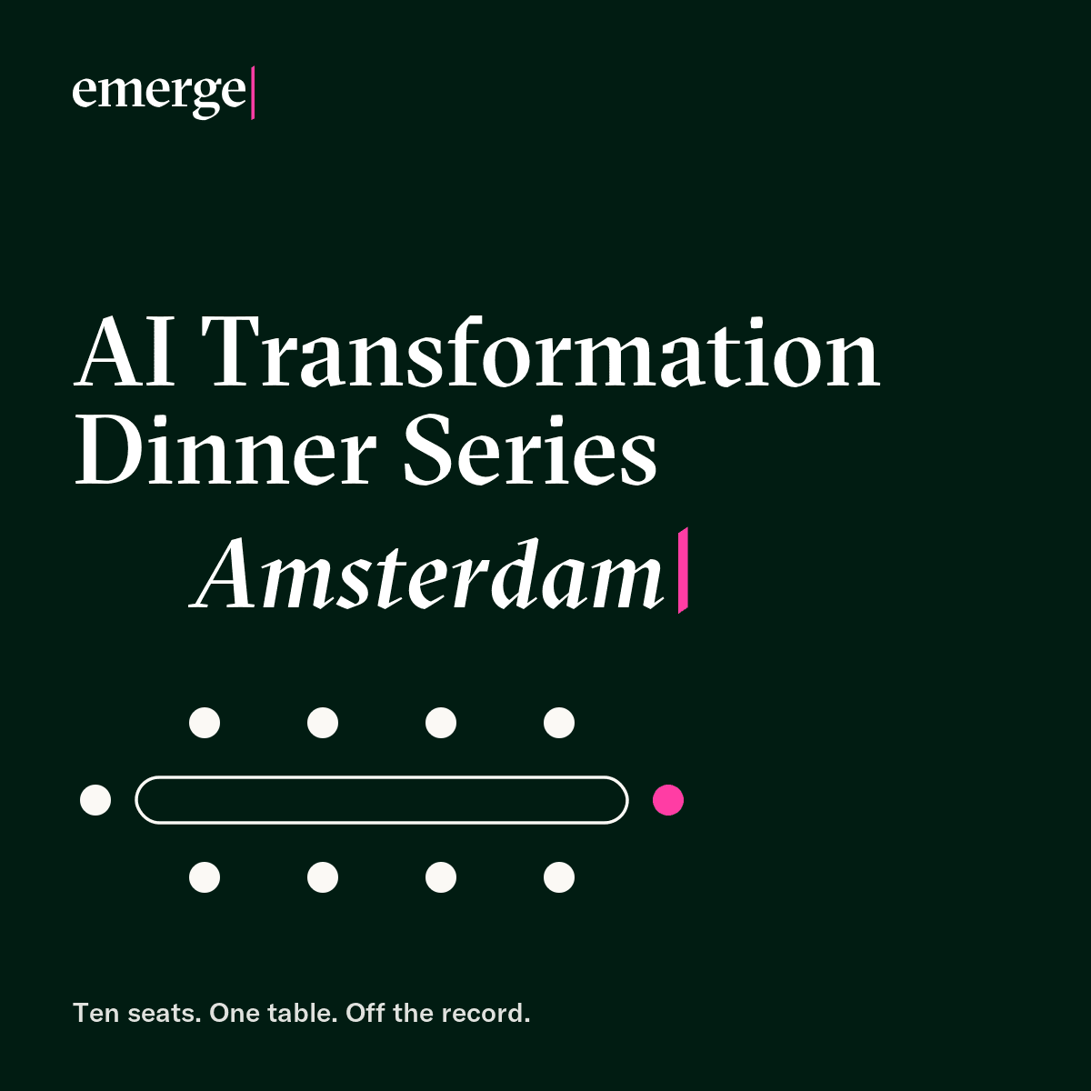 AI Transformation Dinner Series - Amsterdam Edition