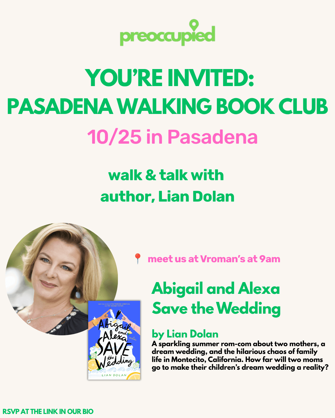 Pasadena Walking Book Club with Lian Dolan