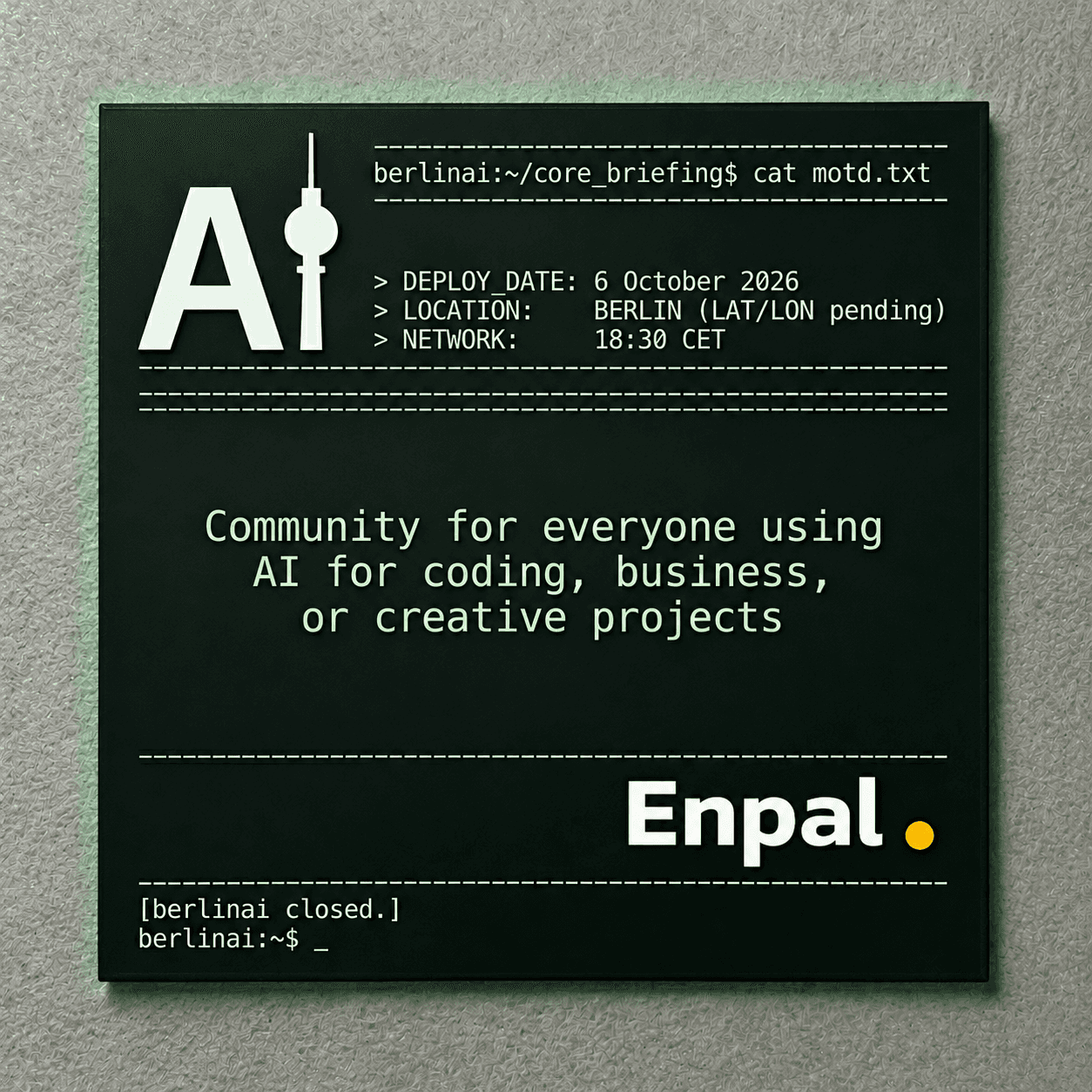 Berlin AI Meetup October Edition