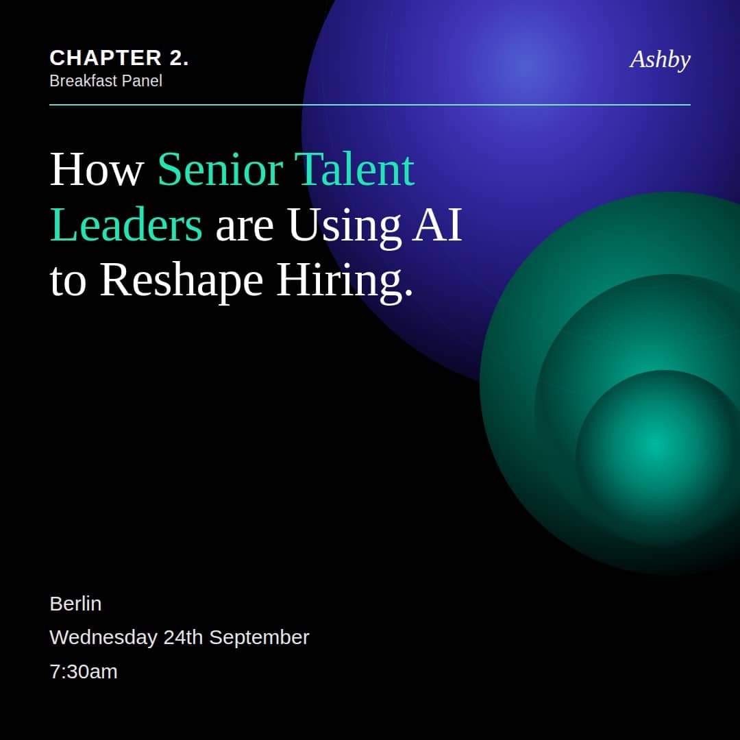 Chapter 2 x Ashby: An Invite-Only Breakfast Event for Senior Talent Leaders