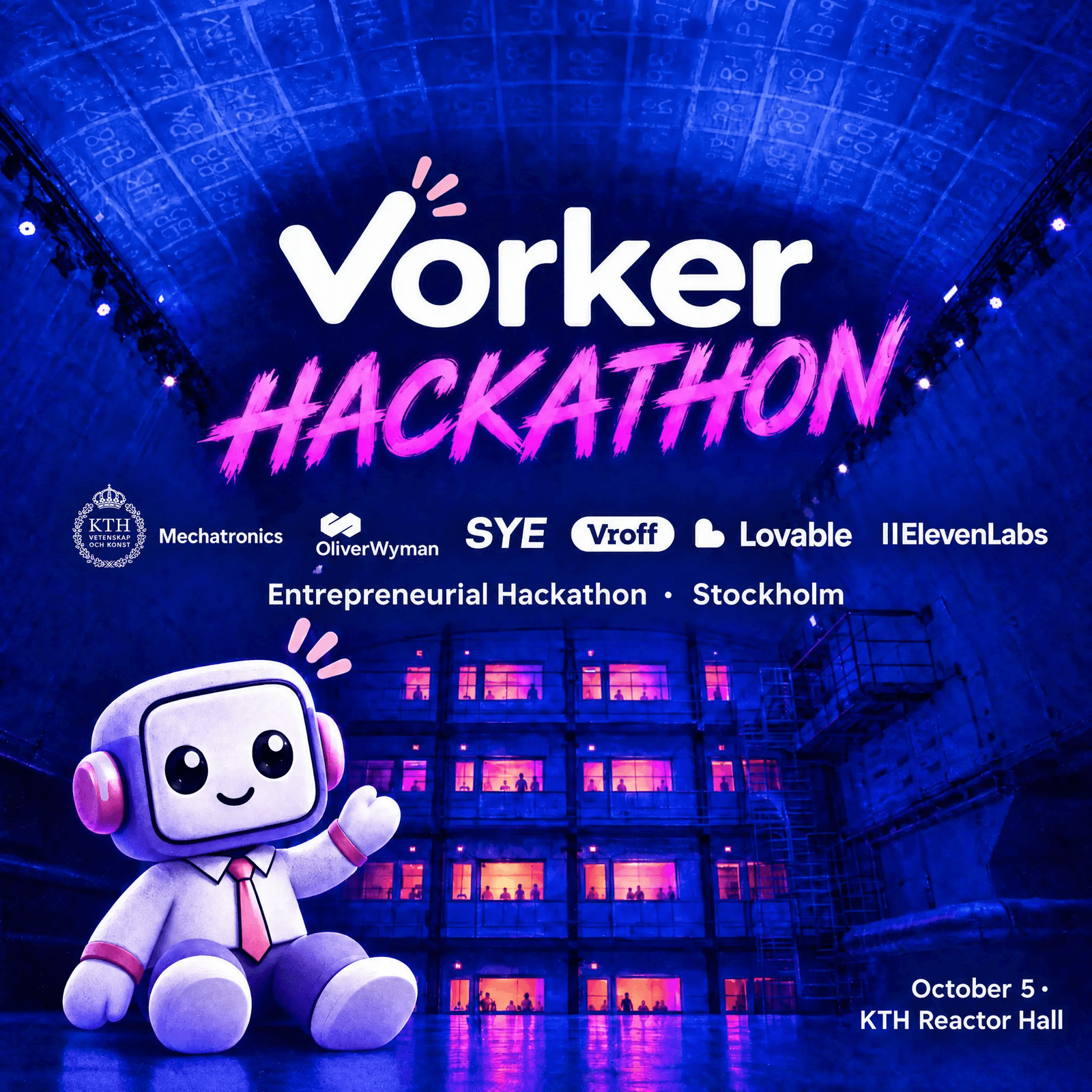 Entrepreneurial Hackathon - 25m underground in an old nuclear reactor hall