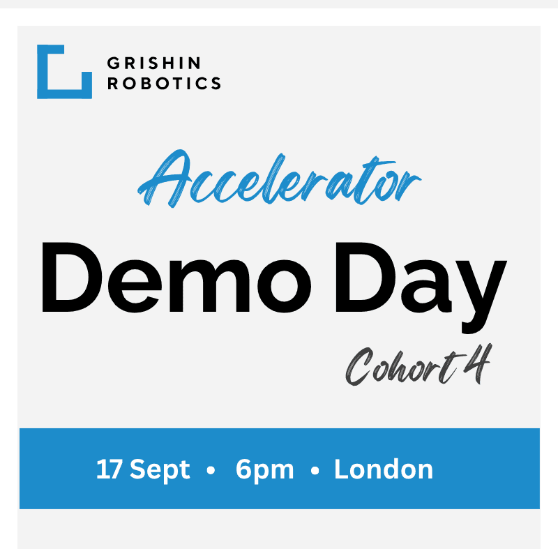 Grishin Robotics Accelerator Cohort 4 Demo Day