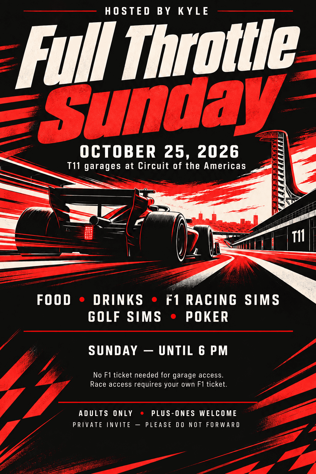 F1 Sunday @ Kyle's Garage