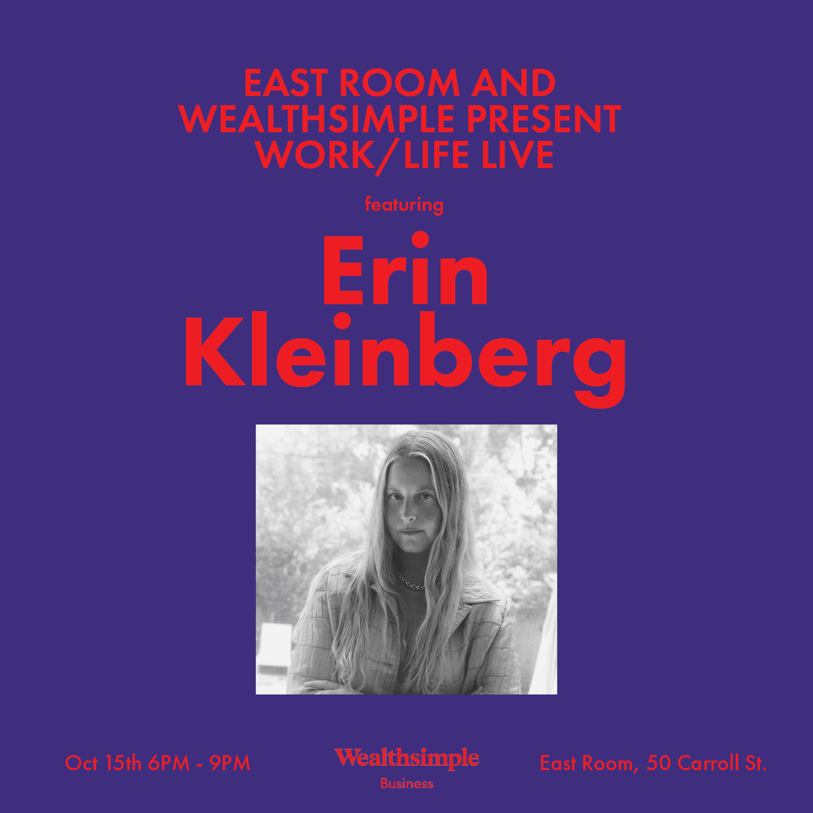 Work/Life Live: Erin Kleinberg