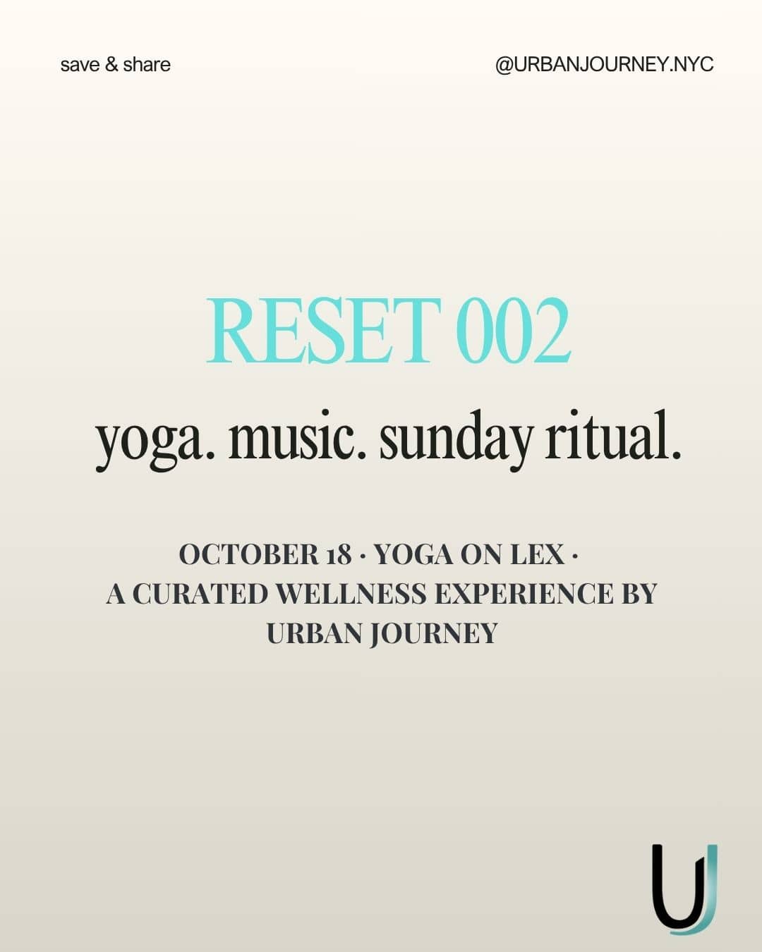 Urban Journey Reset 002: An Intentional Sunday Reset at Yoga on Lex