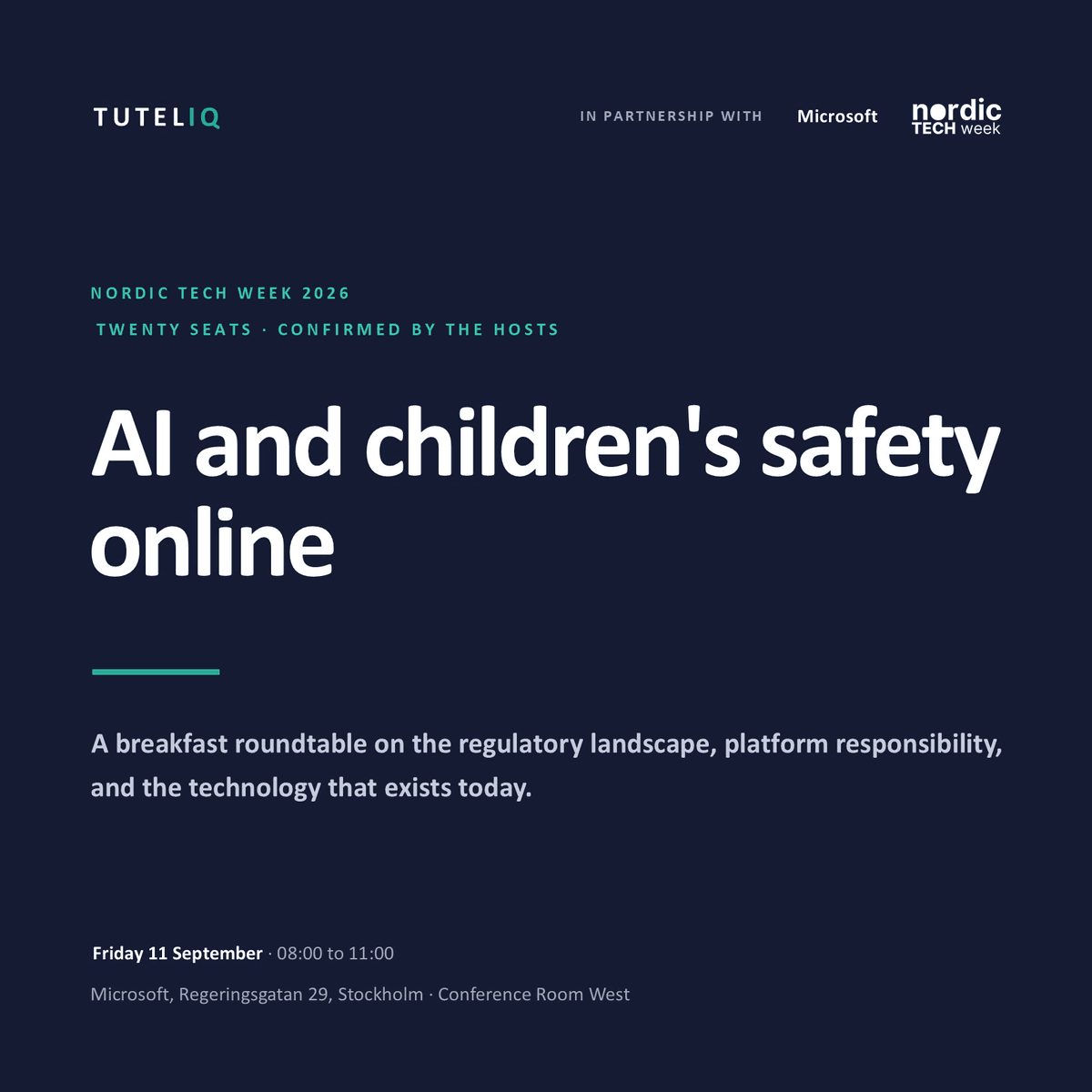 AI and Children's Safety Online: A Breakfast Roundtable