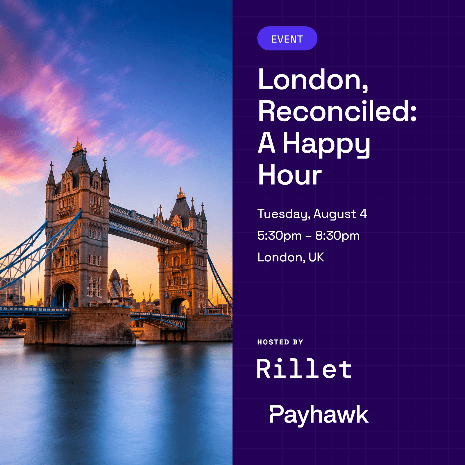 London, Reconciled: A Rillet & Payhawk Happy Hour