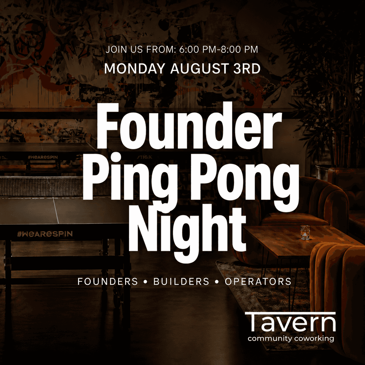 Founders & Friends: Ping Pong Night