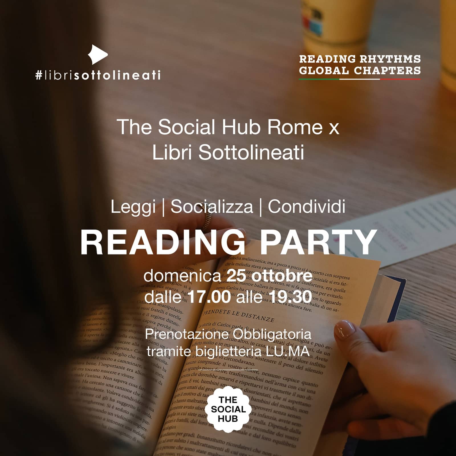 Reading Party Roma: domenica 25 ottobre