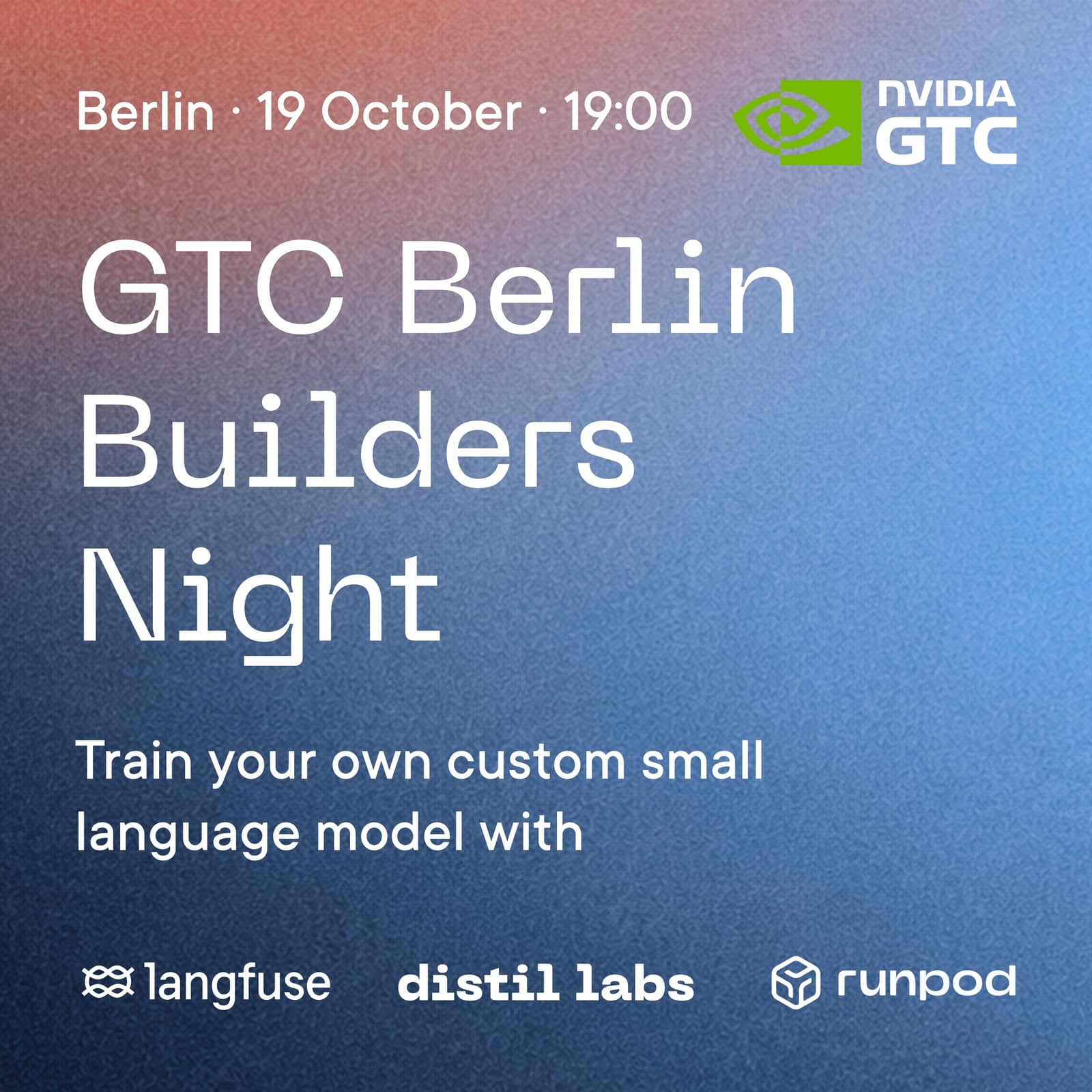 Builders Night: Post-train your own model with distil labs, Langfuse and Runpod