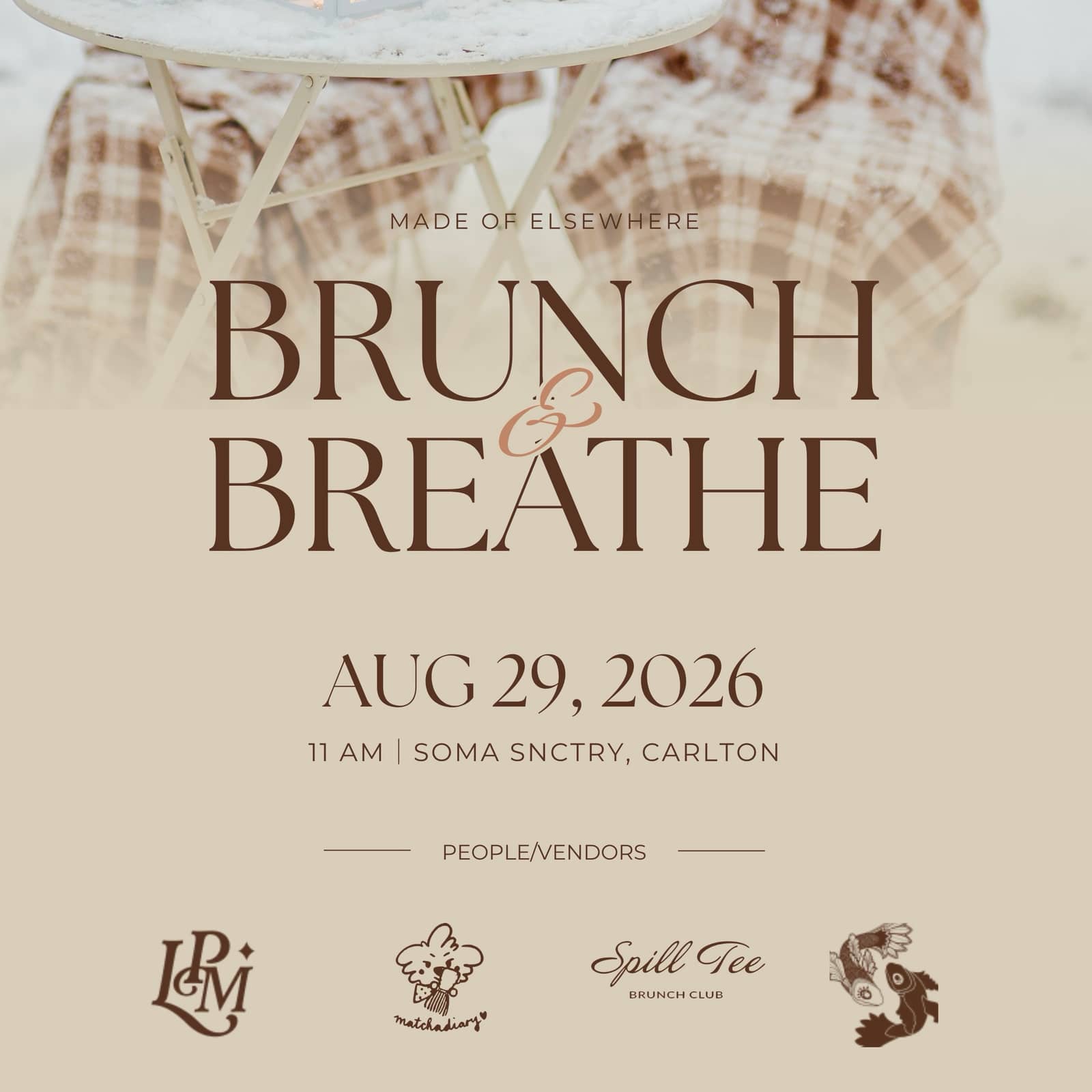 Brunch & Breathe : Indoor Picnic Edition