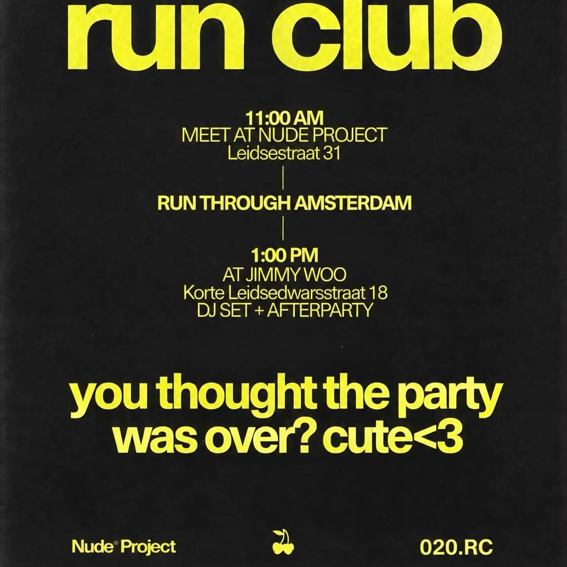 HANGOVER RUN — Nude Project × 020.RC