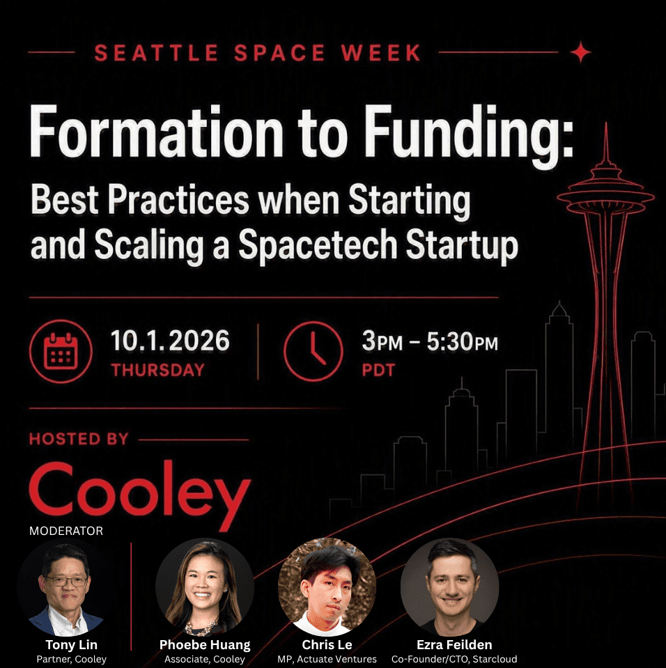 Formation to Funding: Best Practices when Starting and Scaling a Spacetech Startup