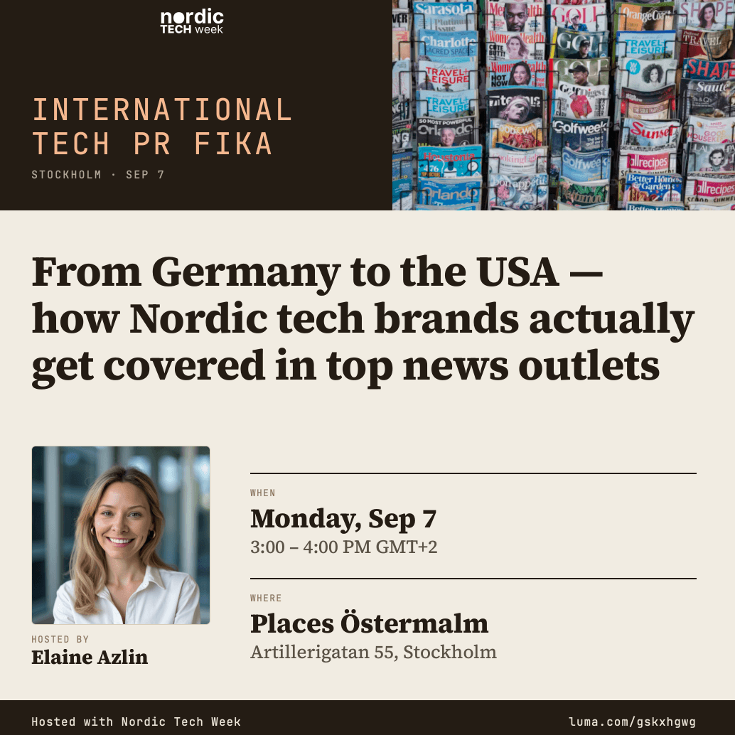 International PR Fika: From Germany to the USA — How Nordic Tech Brands Actually Get Covered in Top News Outlets