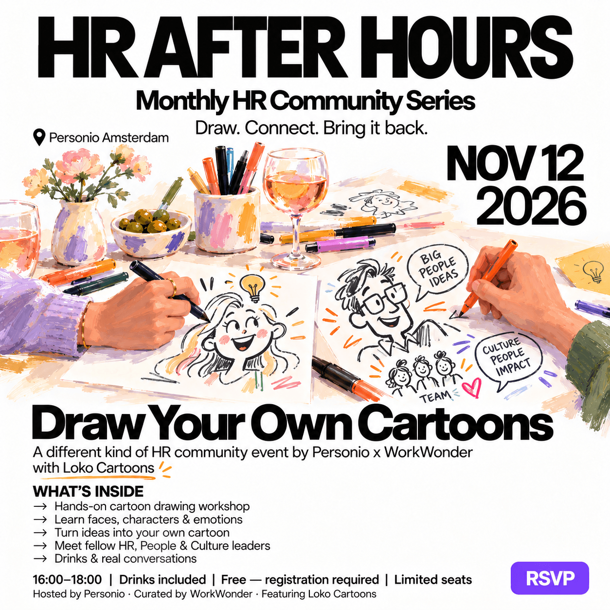 HR After Hours | Draw Your Own Cartoons