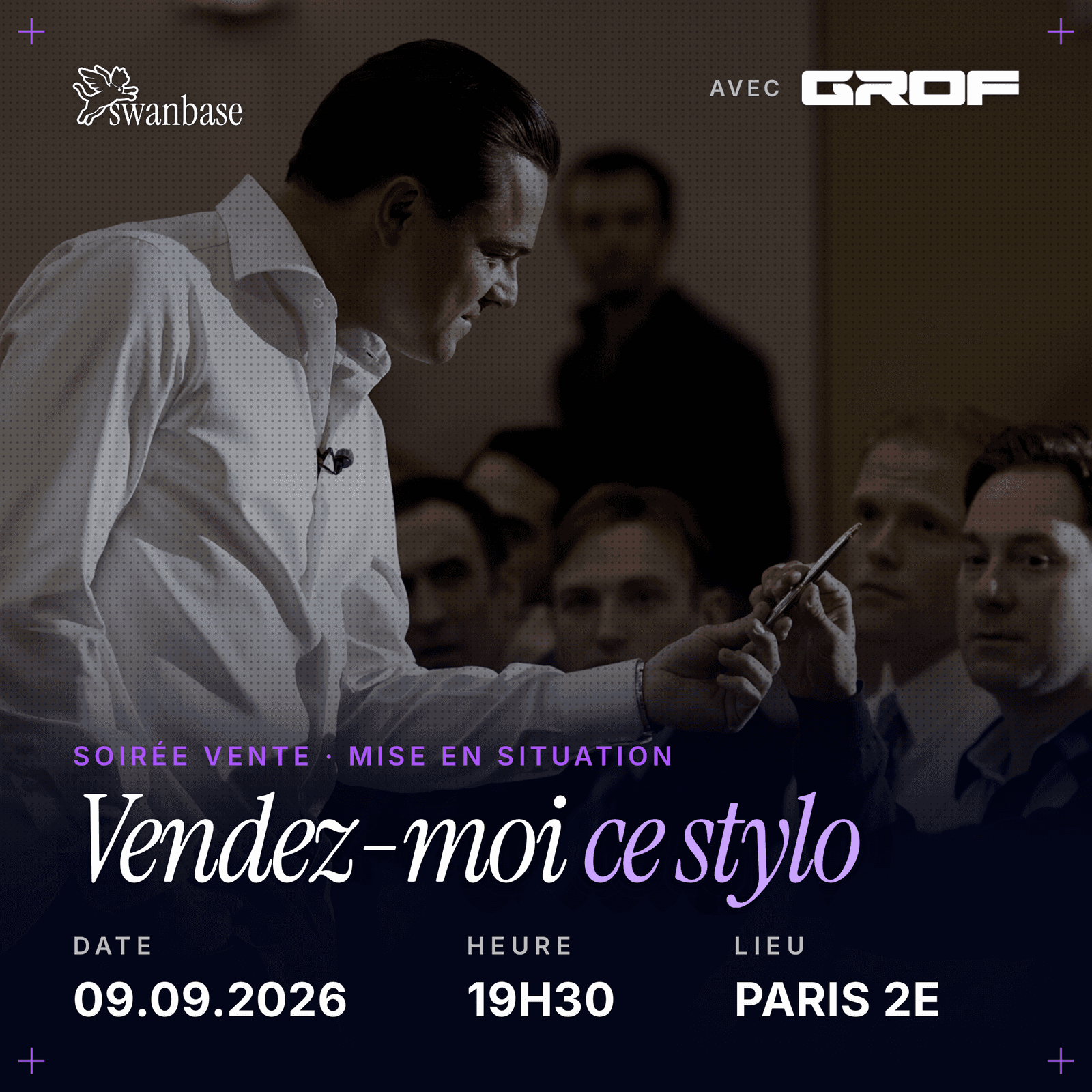Vendez-moi ce stylo : soirée vente en mise en situation