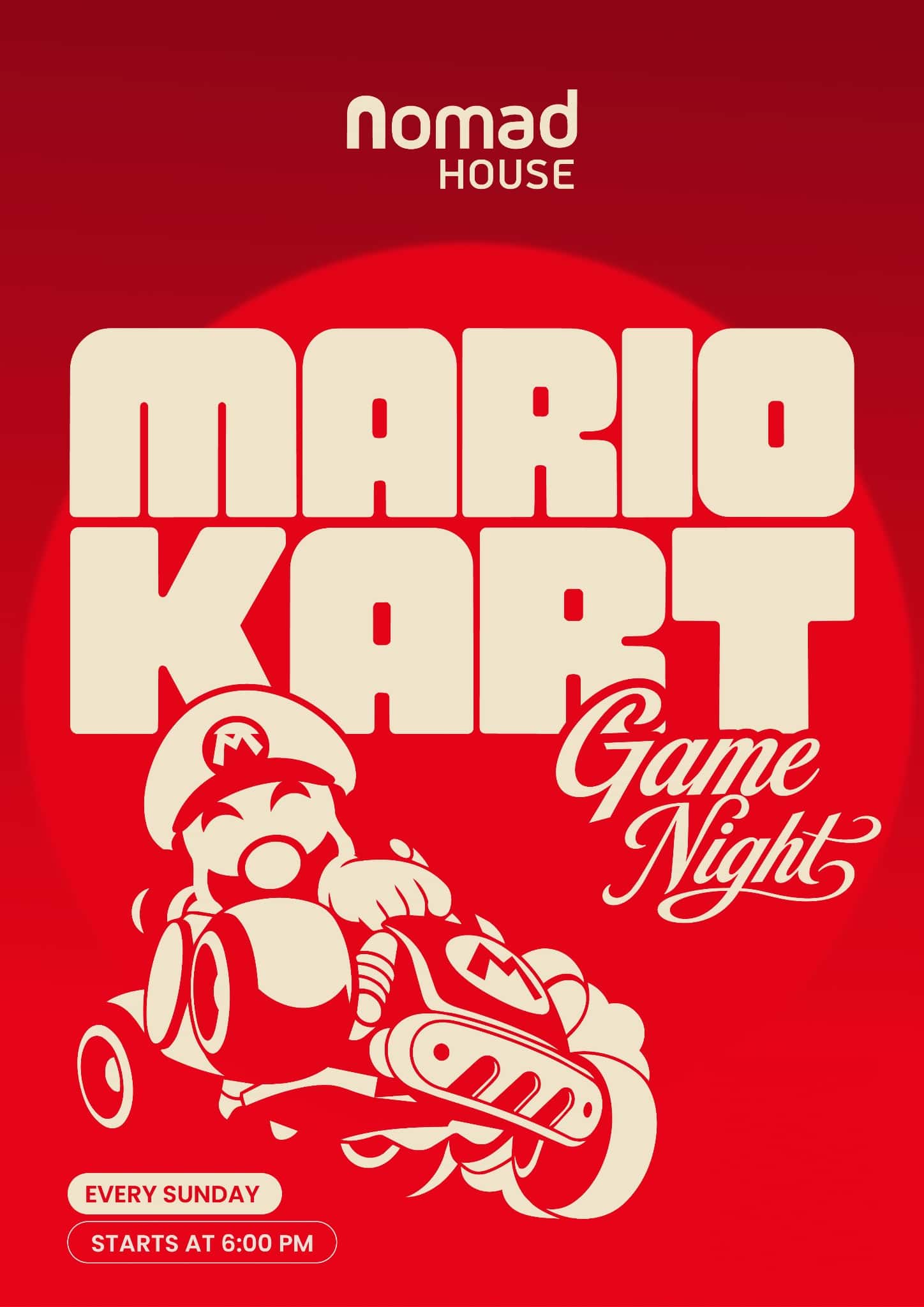 Mario Kart Game Night at Nomad House
