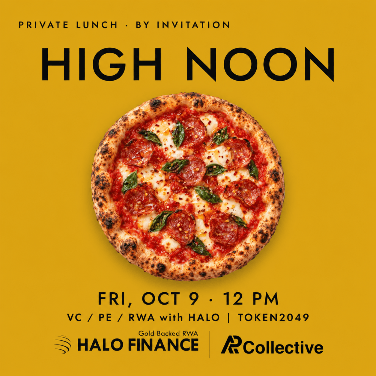 HIGH NOON · VC / PE / RWA- HALO @TOKEN2049