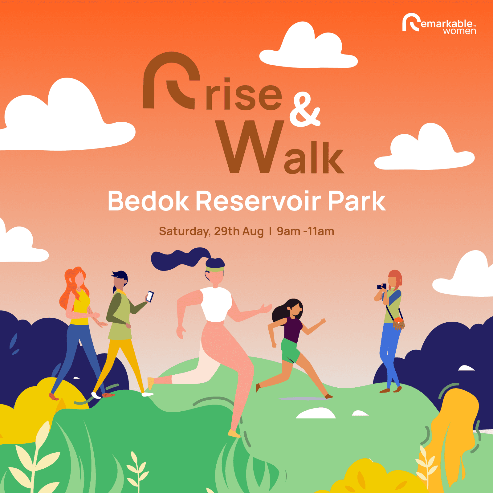 ๐ฟ Rise & Walk - Saturday 29th Aug @ Bedok Reservoir Park ๐ฟ
