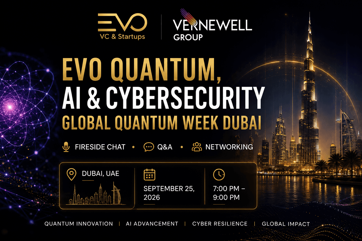 EVO Dubai Quantum, AI & Cybersecurity (Global Quantum Week Dubai)