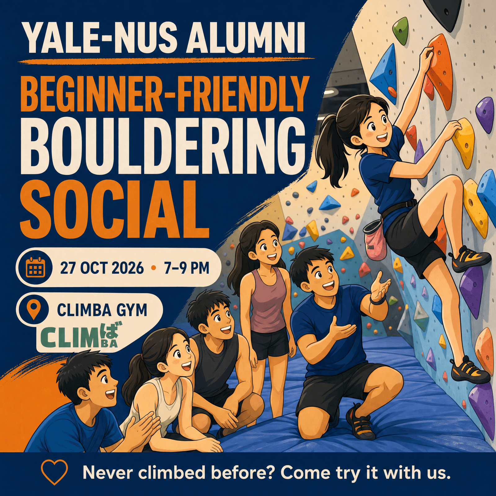 YNC Beginner-Friendly Bouldering Social @ Climba Gym