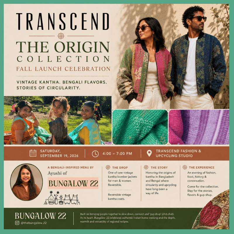 The Story of Kantha: An Evening of Fashion and Bengali Cuisine