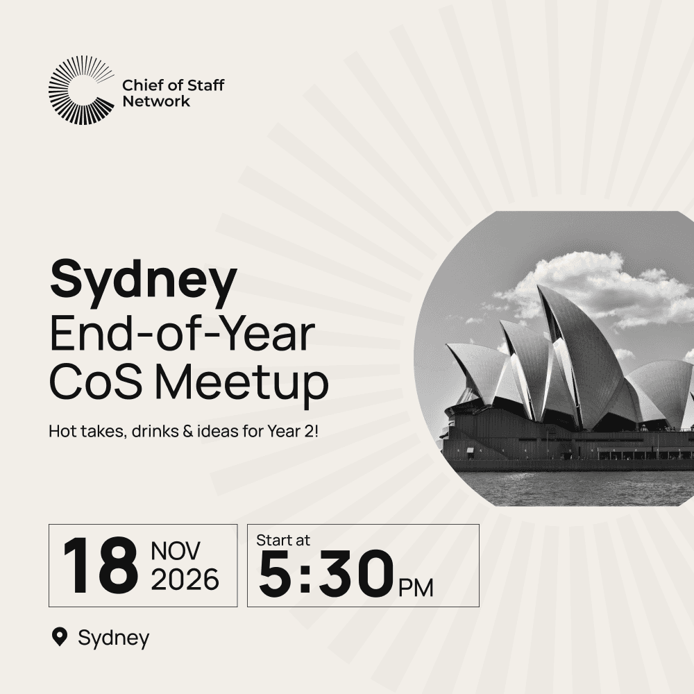 Sydney Chief of Staff End-of-Year Meetup