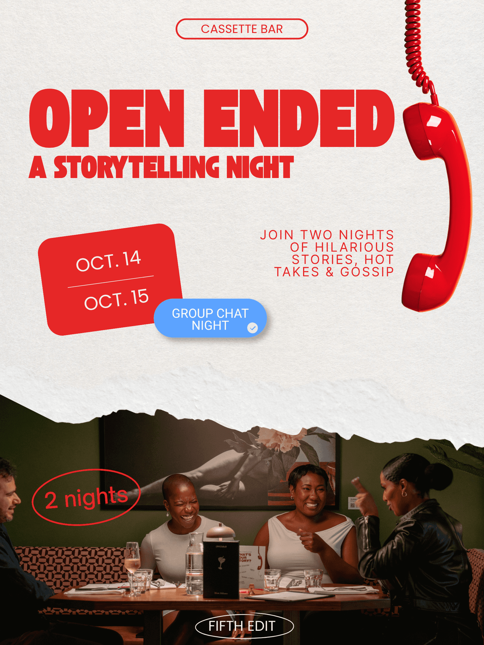 Open Ended: Group Chat Storytelling Night