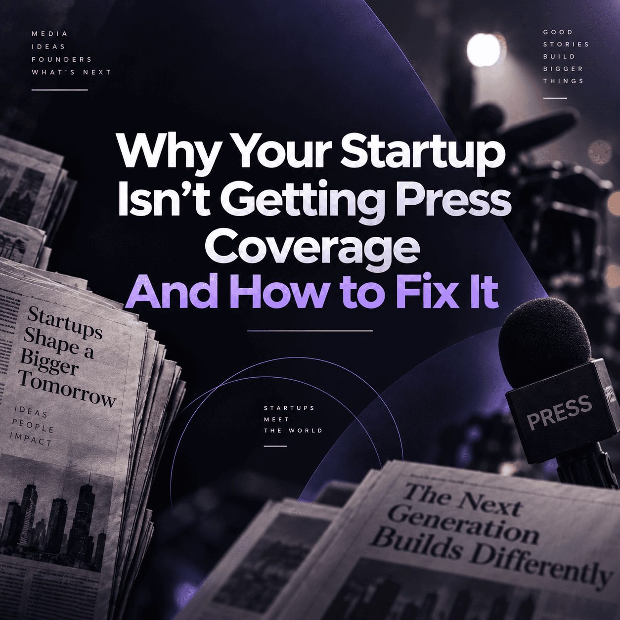 Why Your Startup Isn’t Getting Press Coverage And How to Fix It