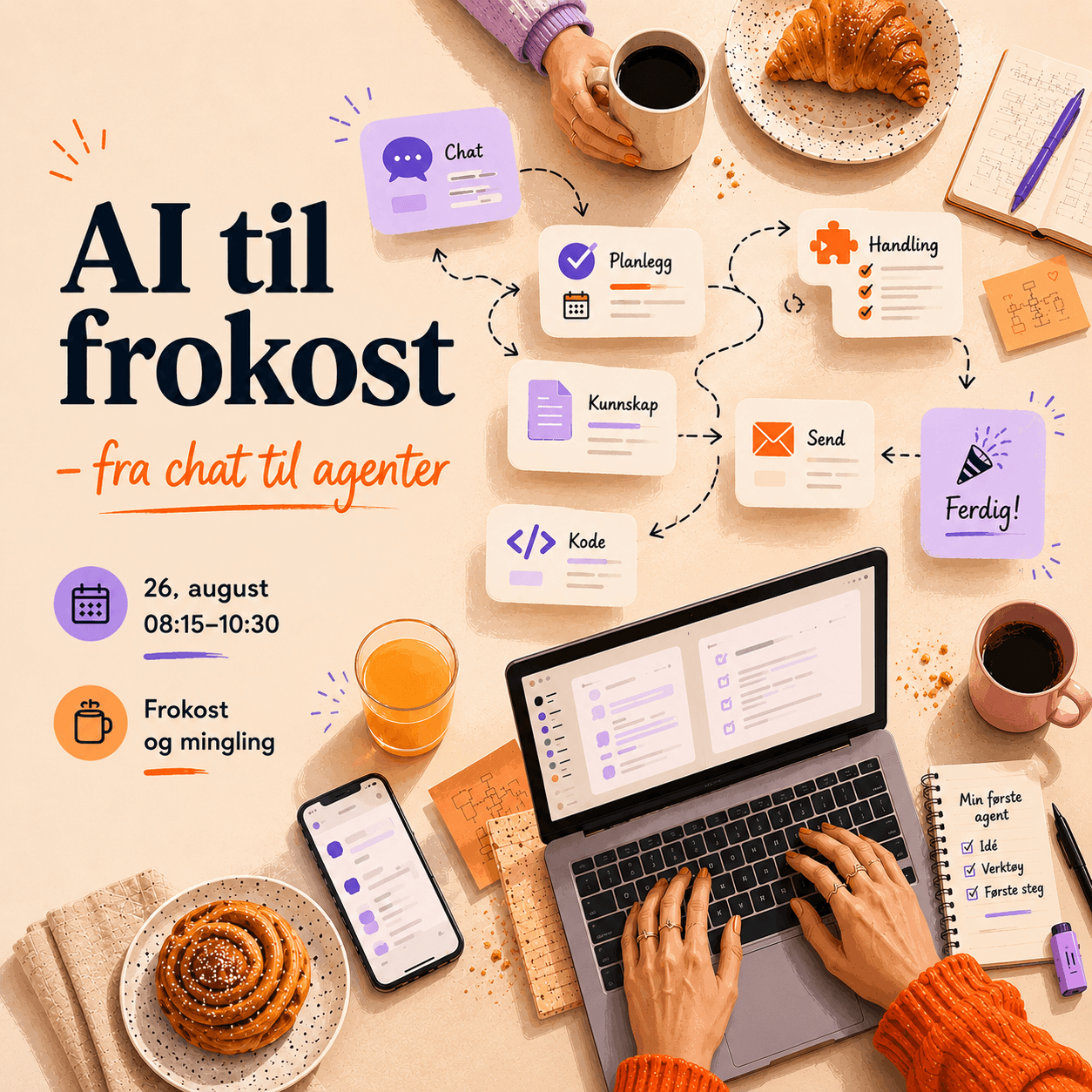 AI til frokost – fra chat til agenter