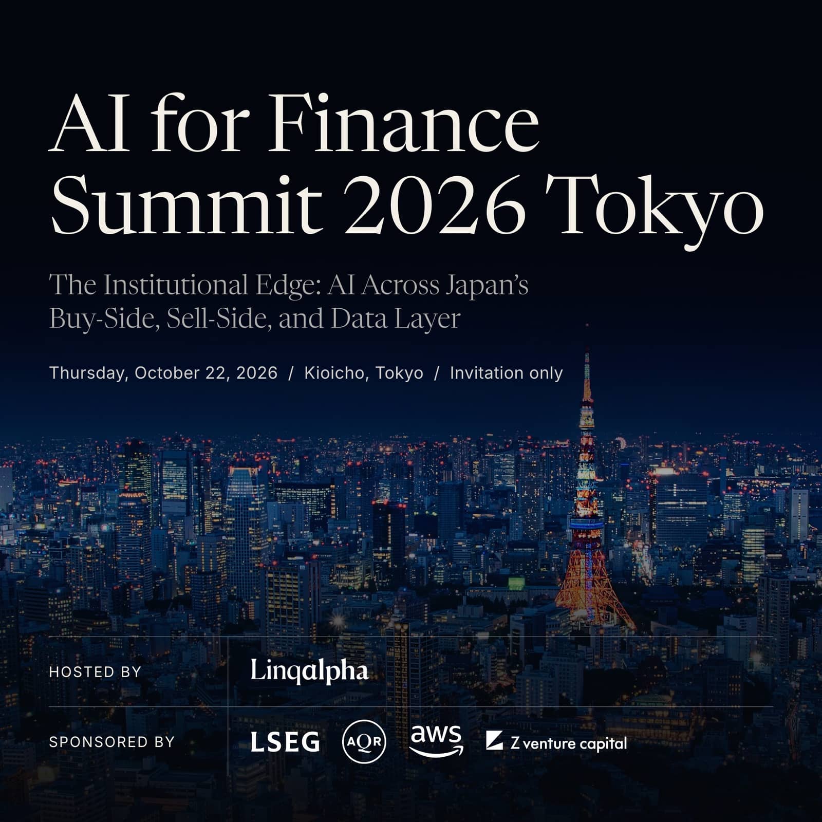 AI for Finance Summit 2026 Tokyo