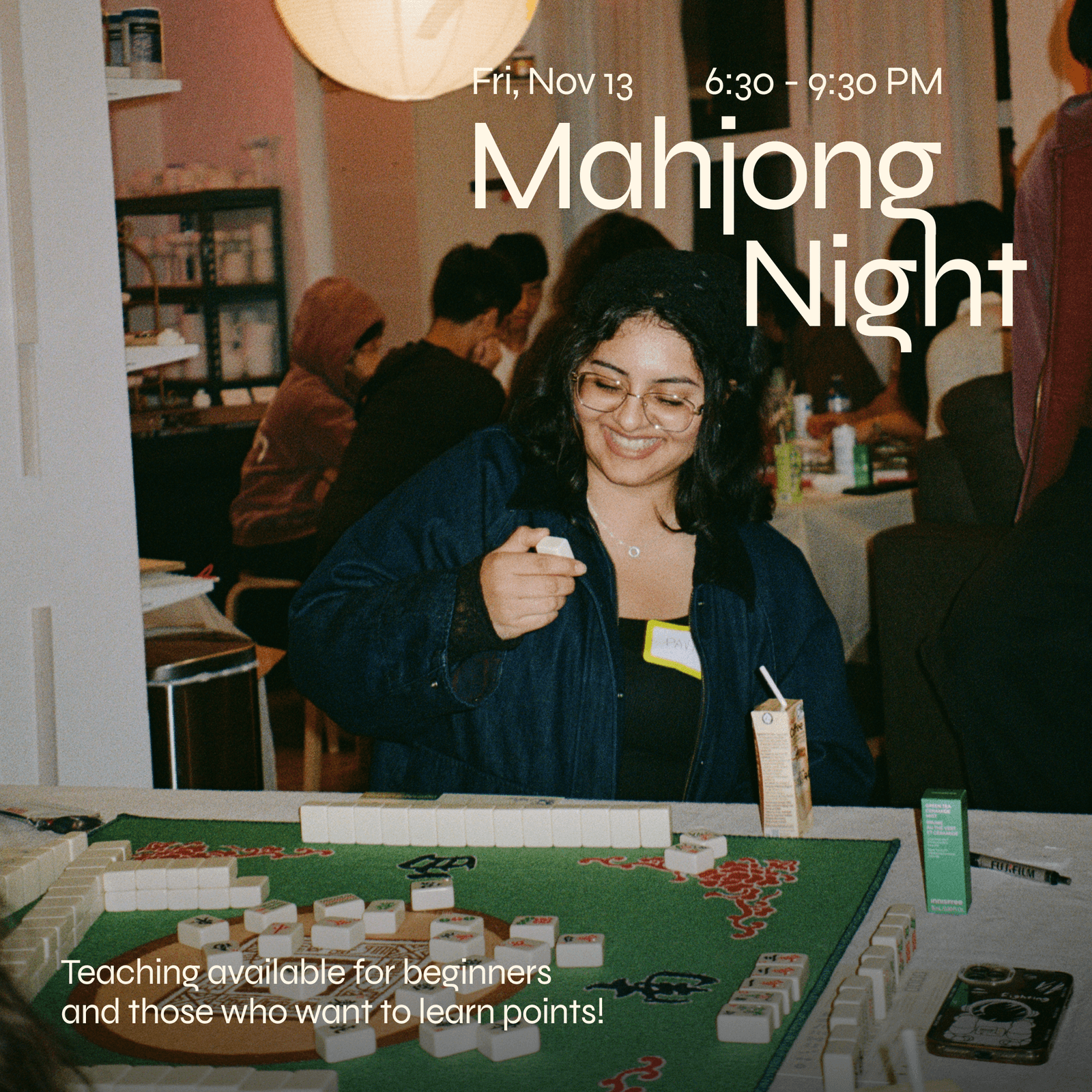 Mahjong Night (Beginner friendly!)