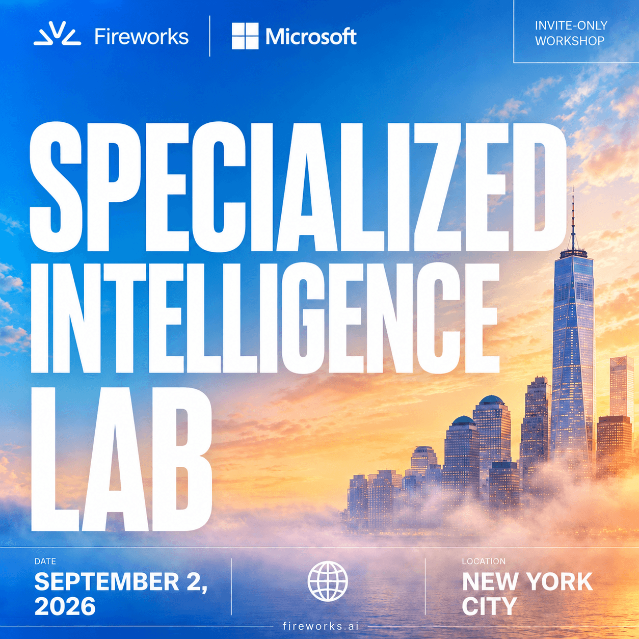 Train Custom Models with Fireworks & Microsoft + NYC Happy Hour ⭐