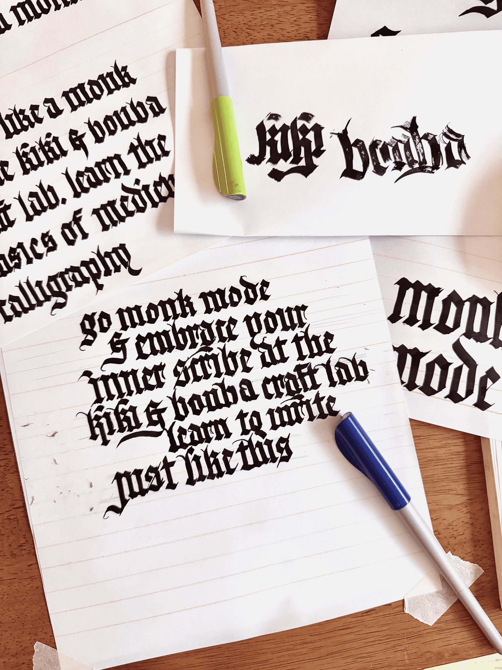 Medieval Gothic Calligraphy Workshop