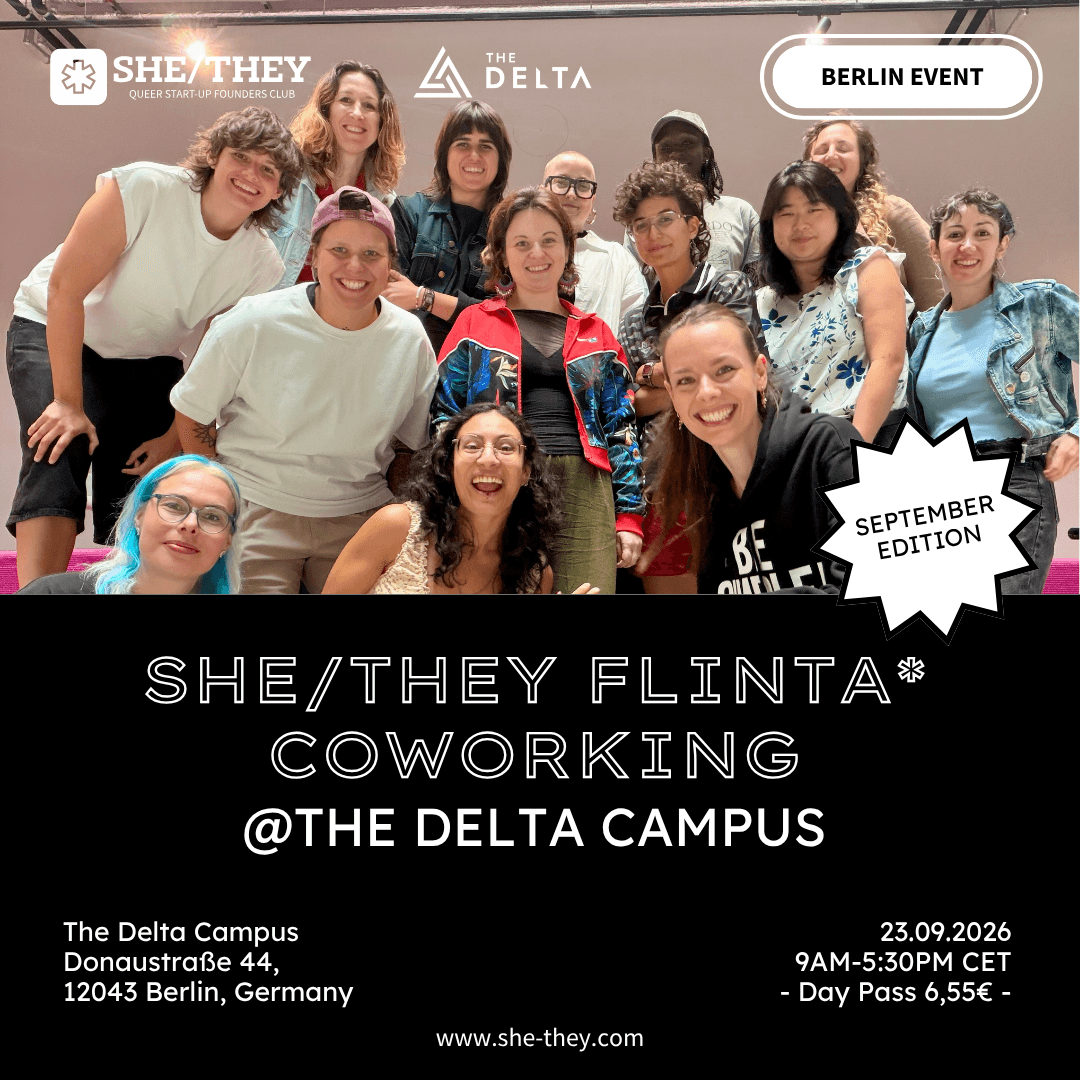 SHE/THEY FLINTA* Co-Working Day At The Delta Campus – September Edition