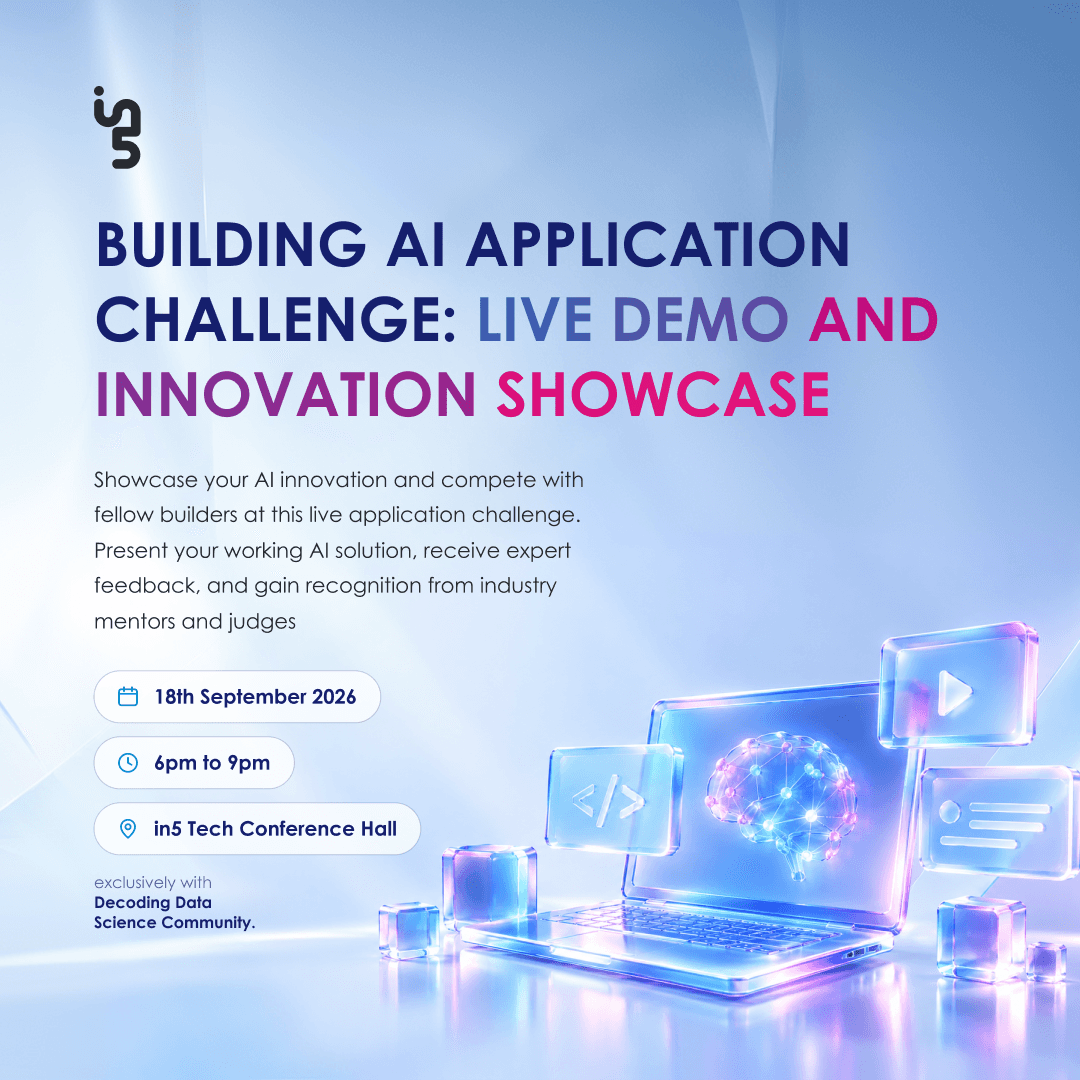 Building AI Application Challenge: Live Demo and Innovation Showcase with DDS Community