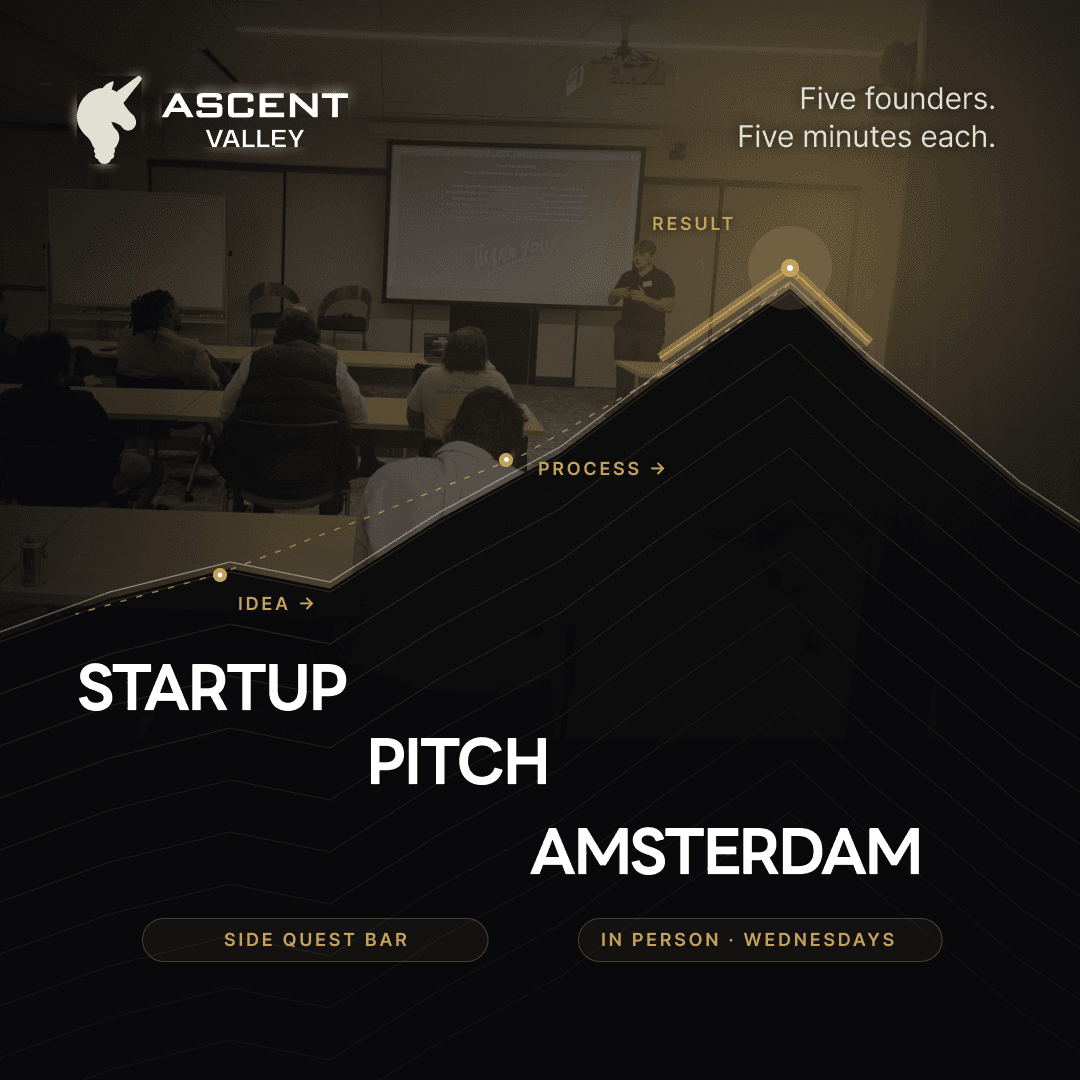 Startup Pitch Events Amsterdam: 5 Founders on Stage