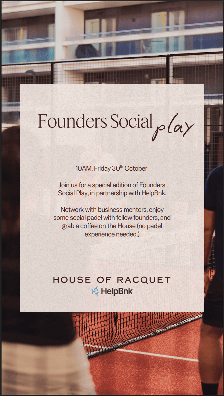 Founders Social | HelpBnk x House of Racquet