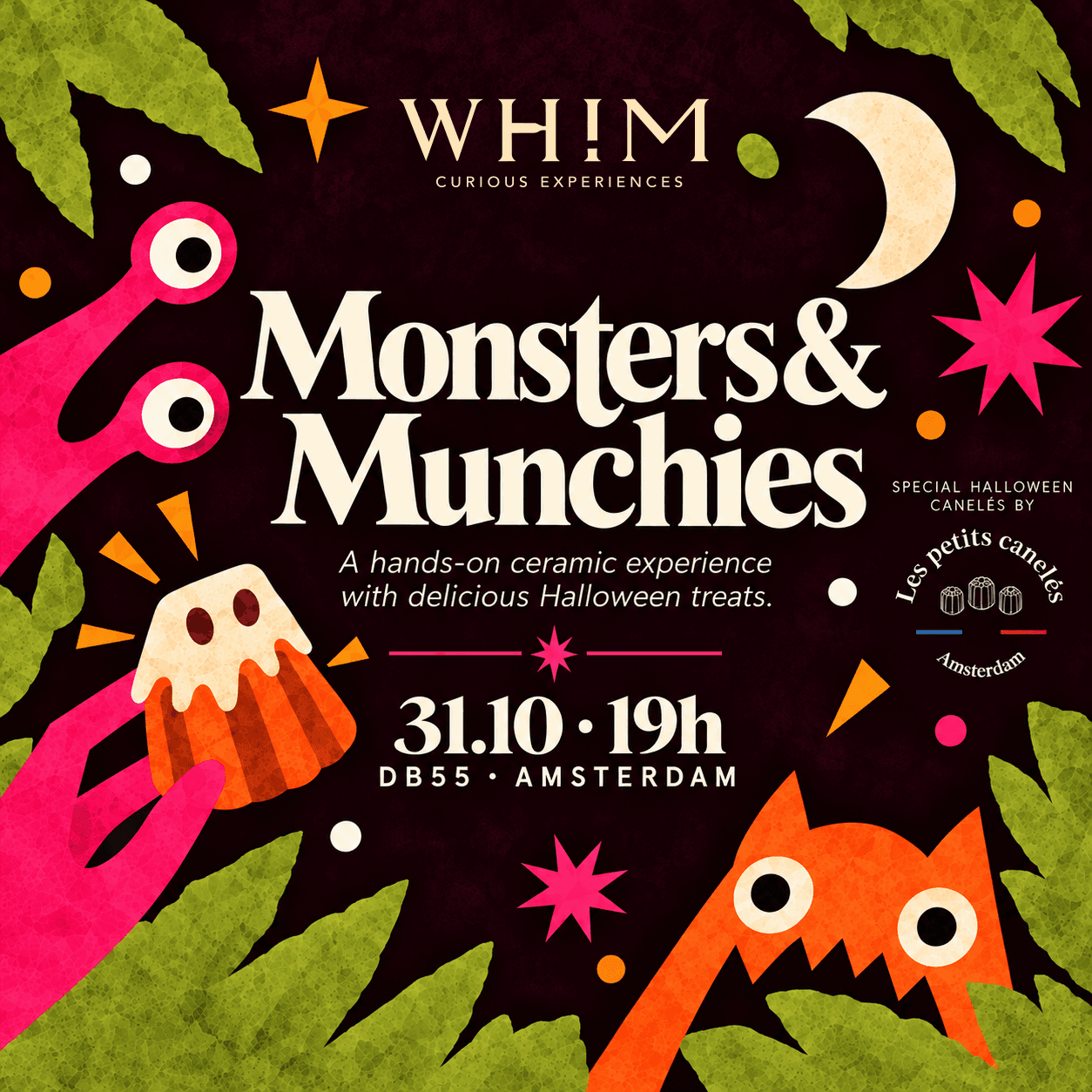 Monsters & Munchies - ceramic experience