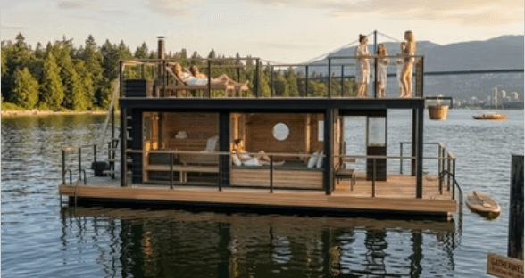 Founders Sunset Sauna Boat and Cold Plunge