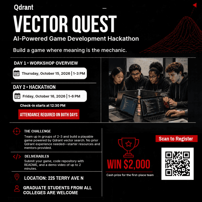 Qdrant Vector Quest: AI-Powered Game Development Hackathon