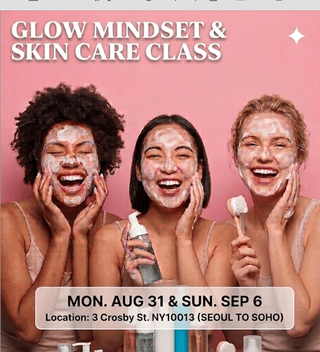 GLOW MINDSET & SKIN CARE CLASS (SEP.06)