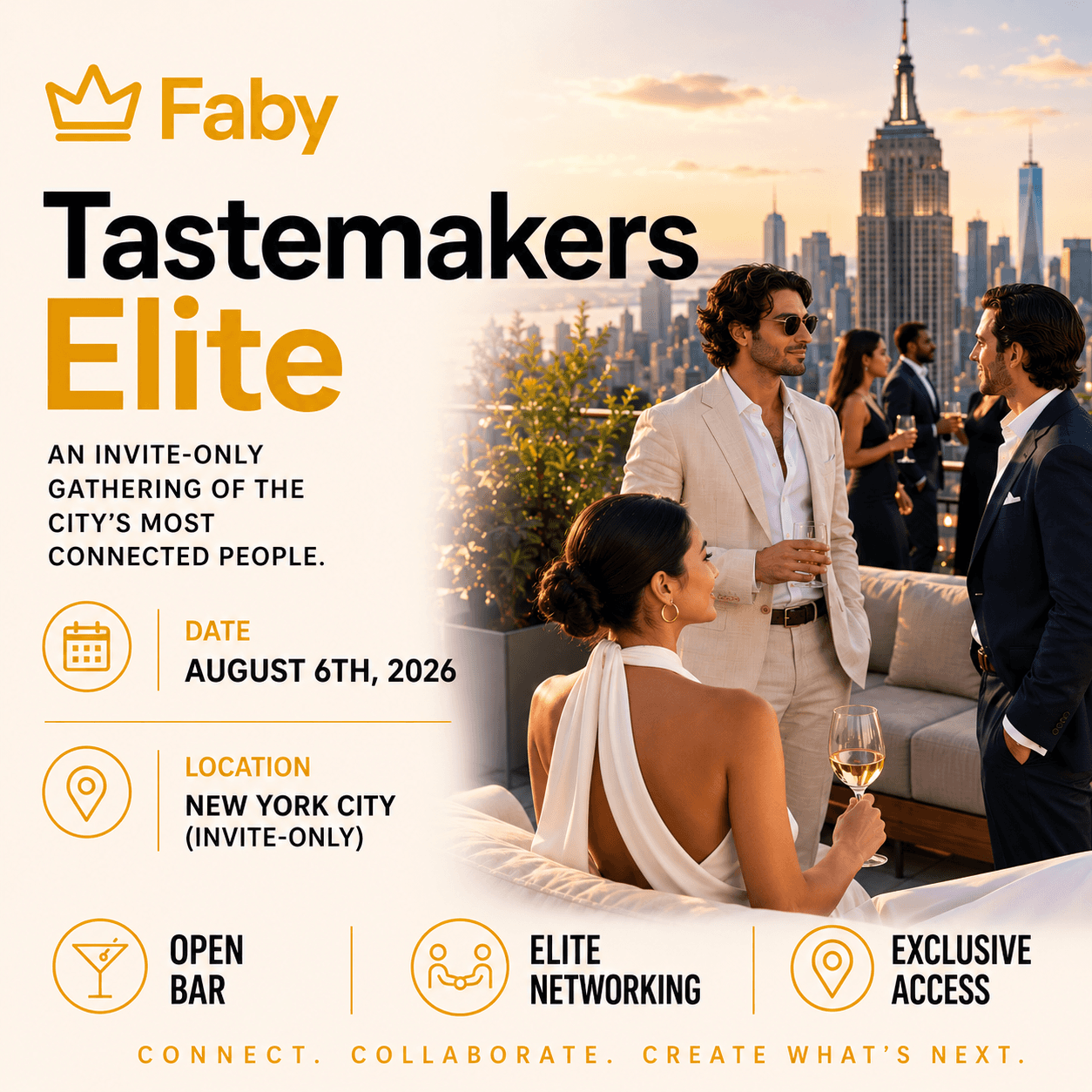 Faby Tastemakers Elite: NYC Founding Hosts Launch Party