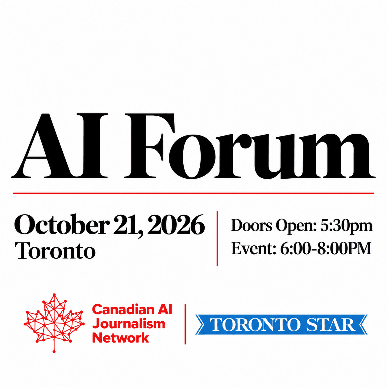 Canadian AI Journalism Network - Quarterly Forum