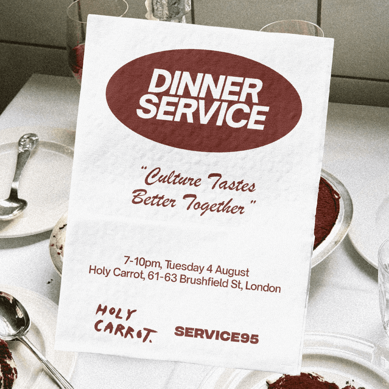 Service95 Dinner Service x Holy Carrot