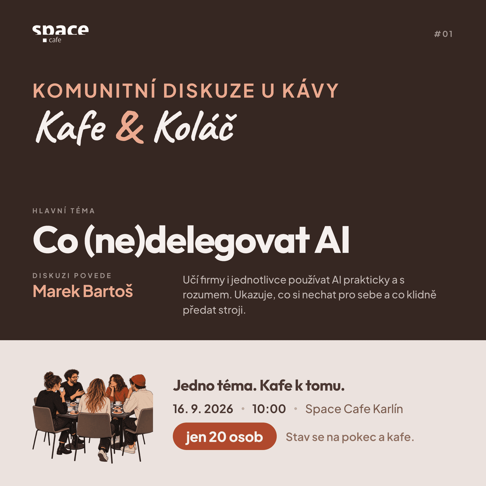 Komunitní diskuze - Kafe & Koláč s Markem Bartošem