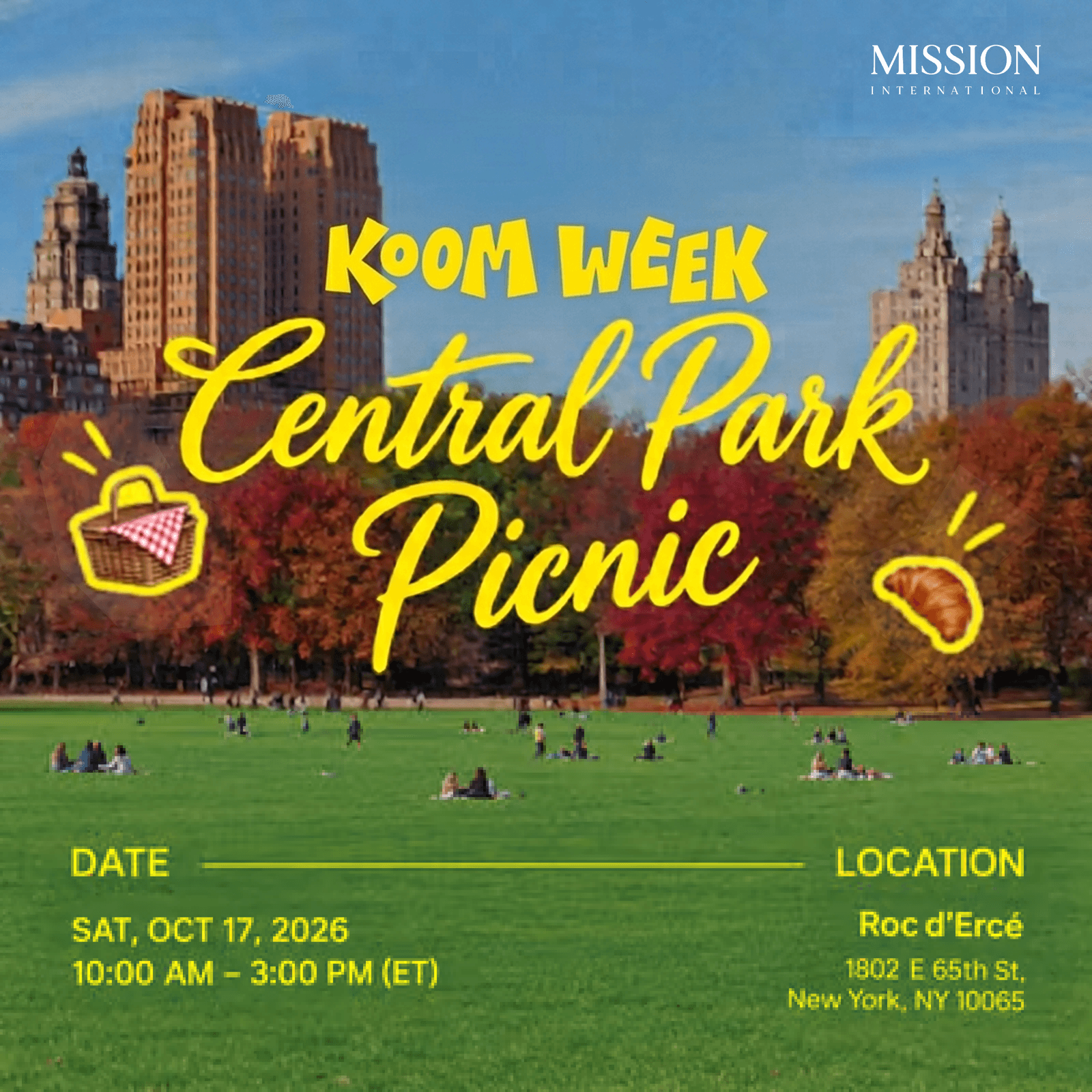 UKF KOOM WEEK Picnic @ NYC Central Park