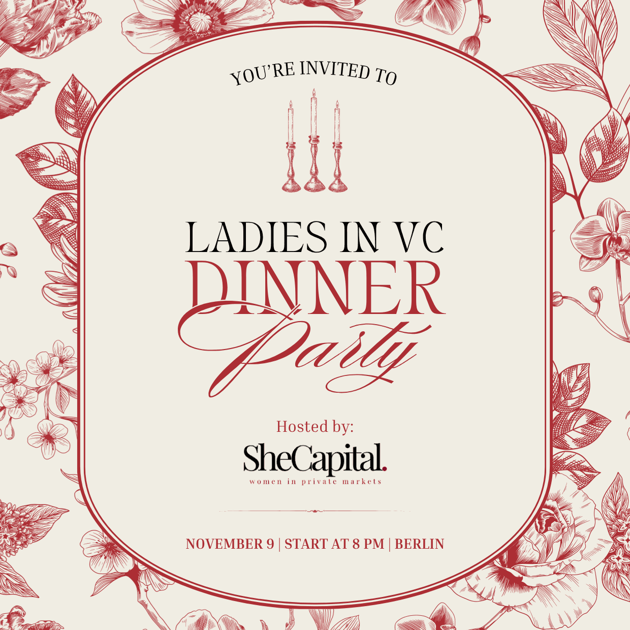 SheCapital Dinner in Berlin | Winter Edition 🕯️