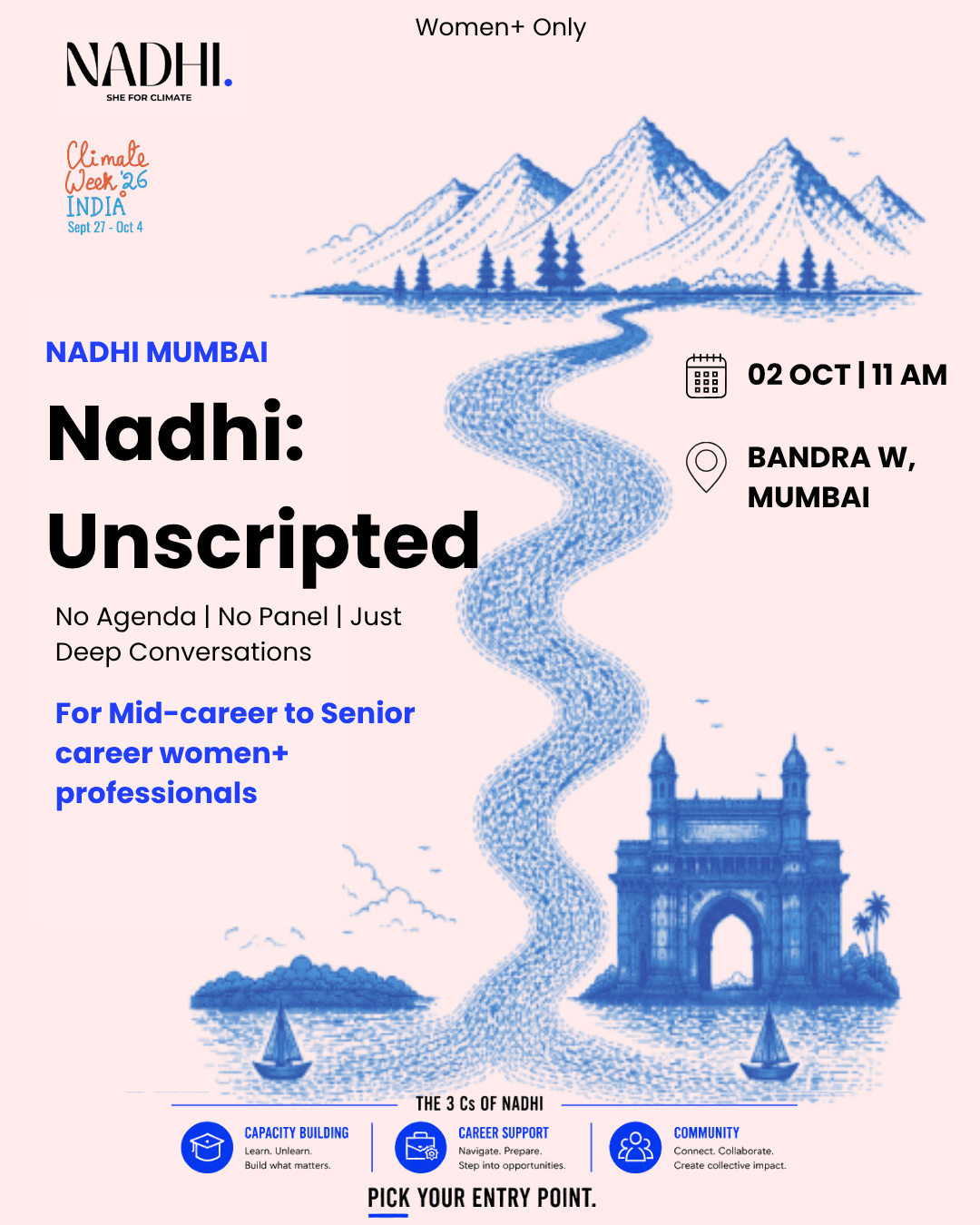 Nadhi Unscripted For Mid-Career and Senior Career Women+ | Mumbai | <Climate Week India 2026>