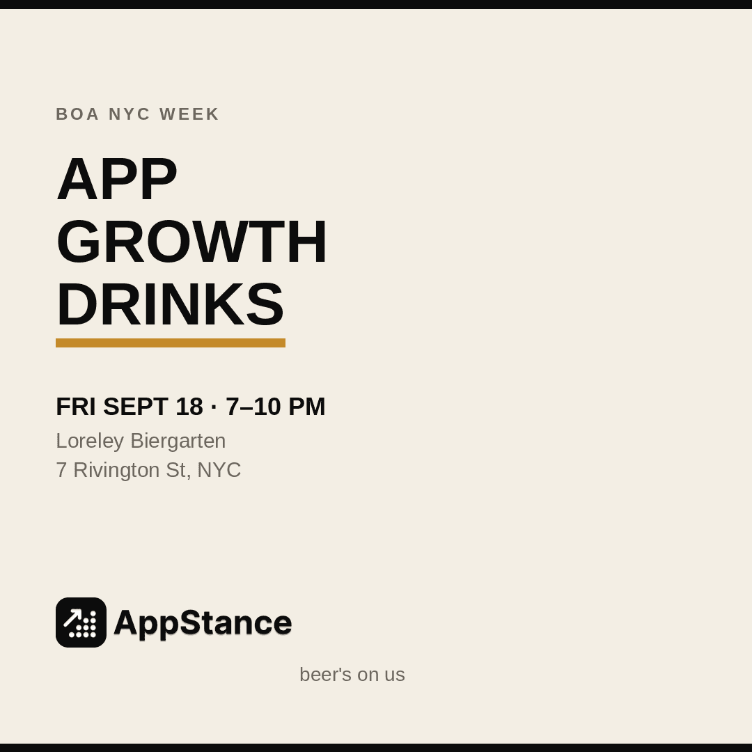 App Growth Drinks by AppStance (Limited Spots)
